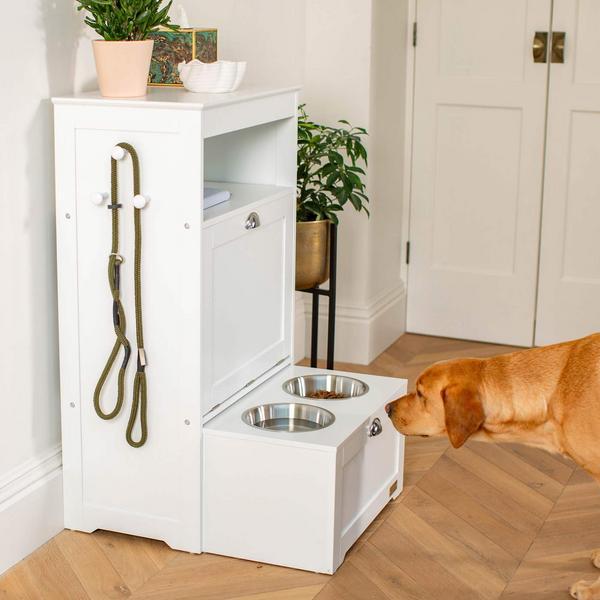 Wooden Pet Feeding Station
