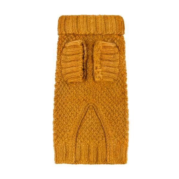 Bobble Mustard Yellow Hand Knitted Wool Jumper