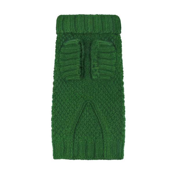 Bobble Pea Green Hand Knitted Wool Jumper