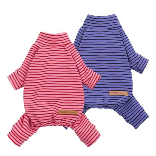 Striped Mock Neck Pajamas