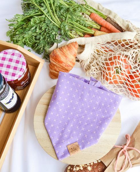 Lilac Embroidered Bandana