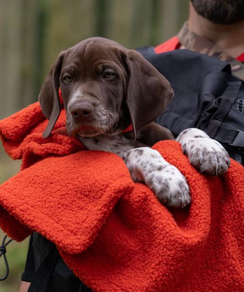 Ember Orange Bouclé Blanket