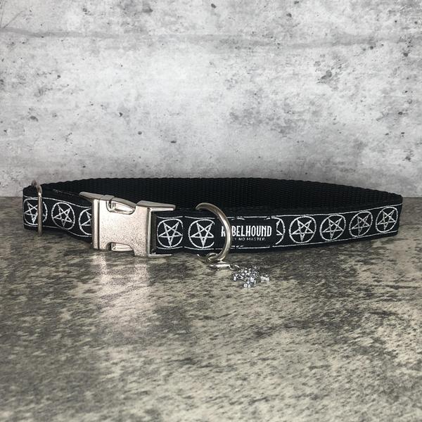 Silver Pentacles Collar