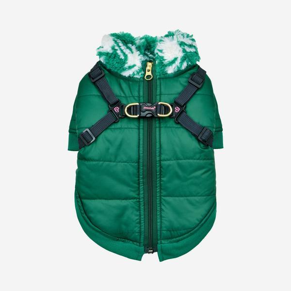 Xenia Quilted Coat With Faux Fur Collar