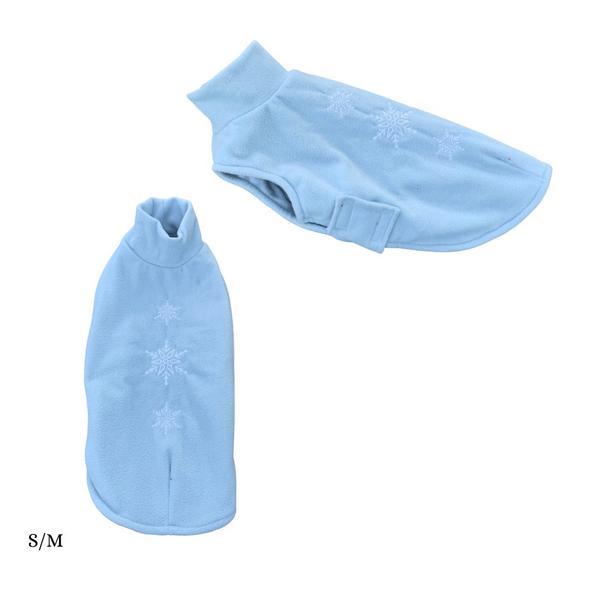 Christmas Coat Pale Blue With Snowflakes