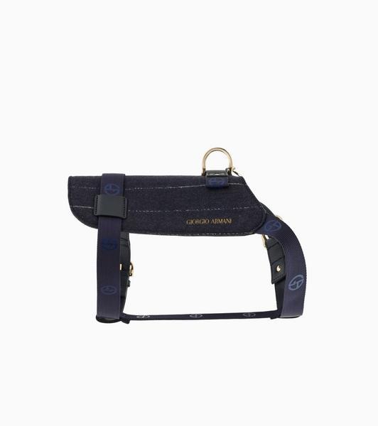 Harness in virgin wool and leather