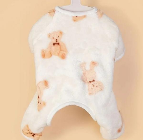Soft Cozy Onesie With Bear Print