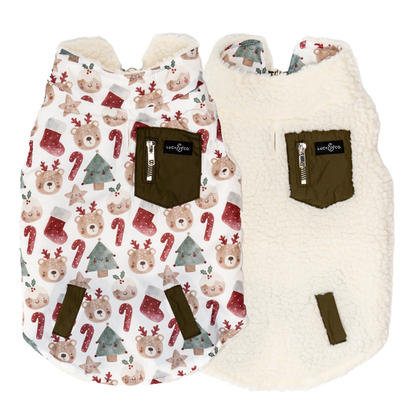 Jingle Bells Reversible Teddy Vest