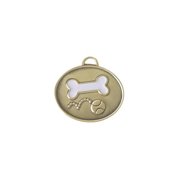 Play Bone Shaped Brass Tag