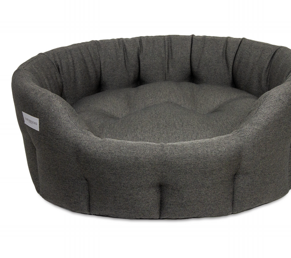 Round Camden Bed Pebble Grey
