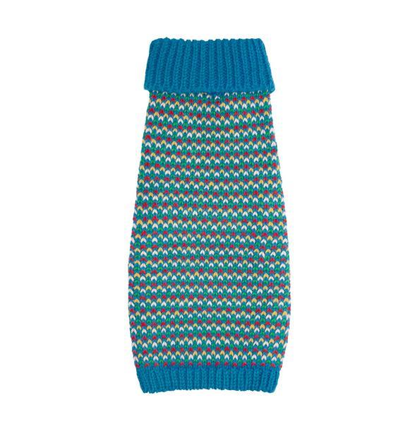 Teal Blue Luxury Wool Ski Jumper