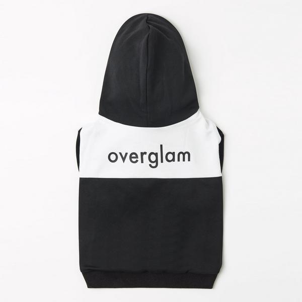 Contrast Hoodie With Overglam Print