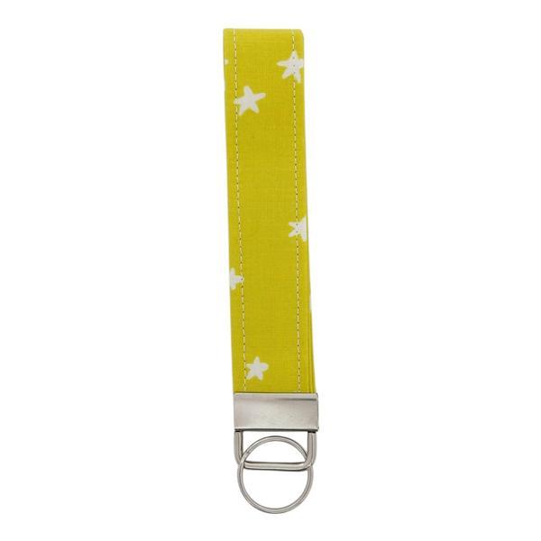 Green and White Star Keyfob Wristlet