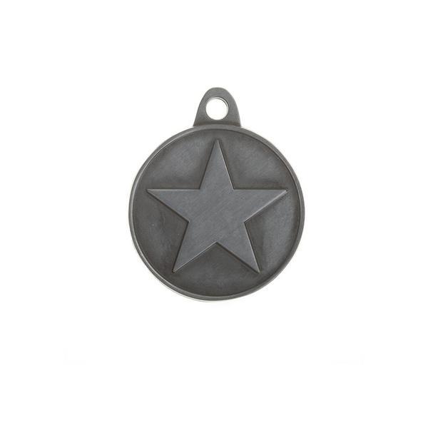 Star Tag Silver Zinc