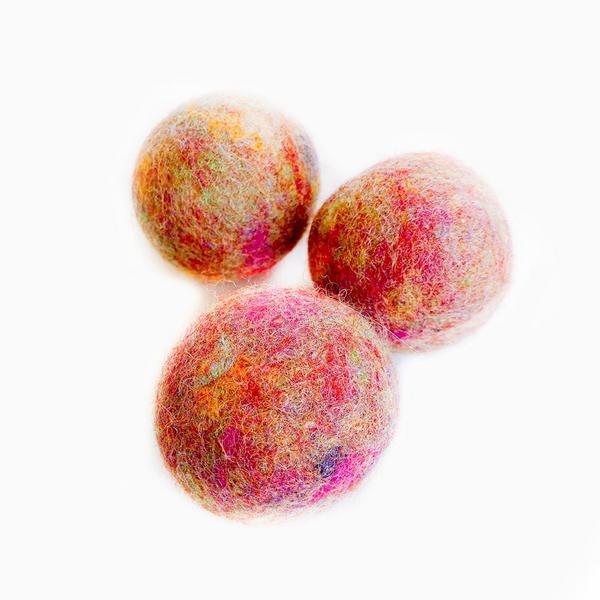 Handcrafted Wool Cat Toys Trio