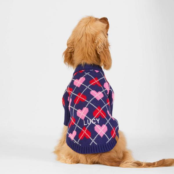 Heart Argyle Sweater