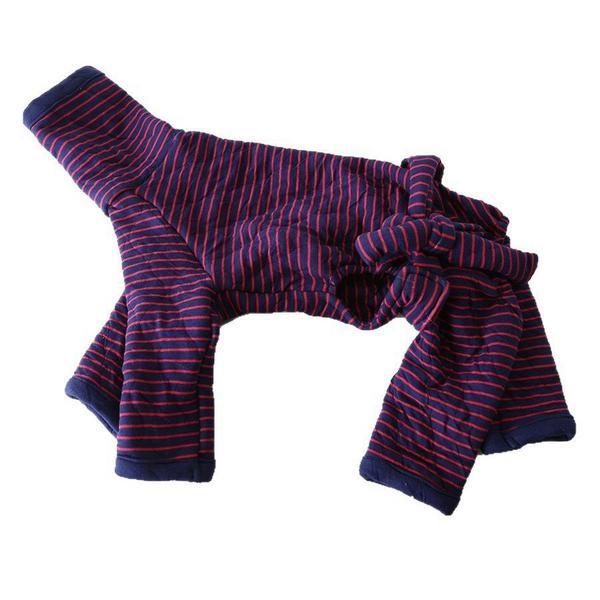 Chic Striped Four-Legged Jumpsuit With Bow