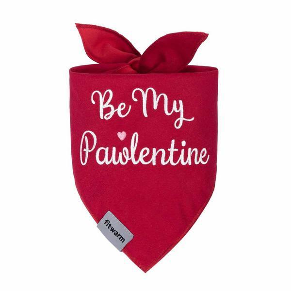 Be My Pawlentine Embroidered Bandana