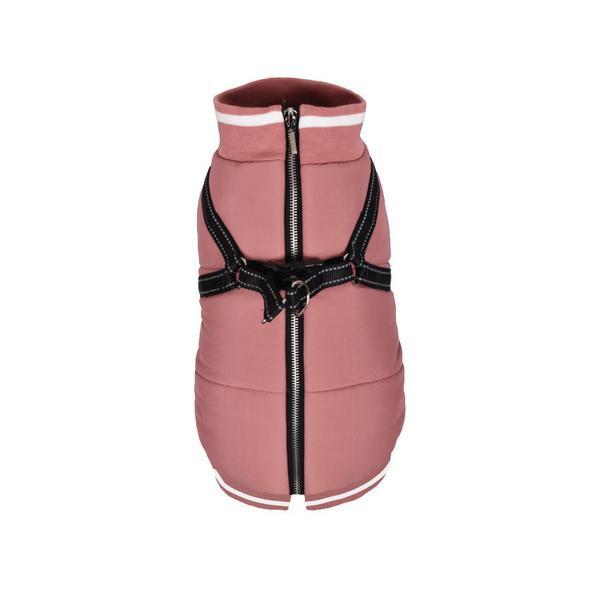 Coat With Integrated Harness And Rear Zip
