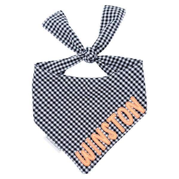 Black Gingham Bandana Halloween Colorway