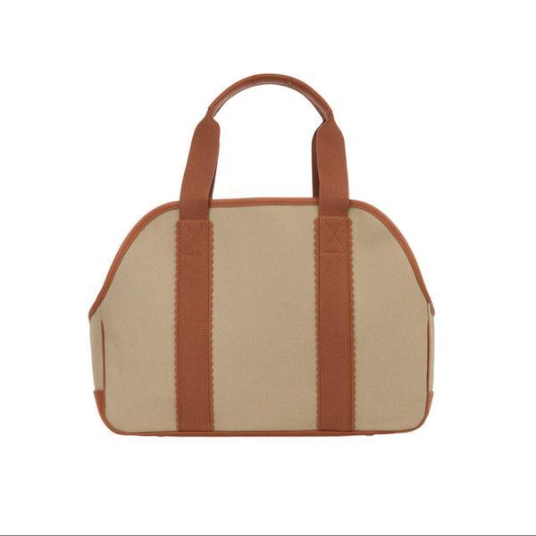 Sweet Canvas Bag With Leather Trim