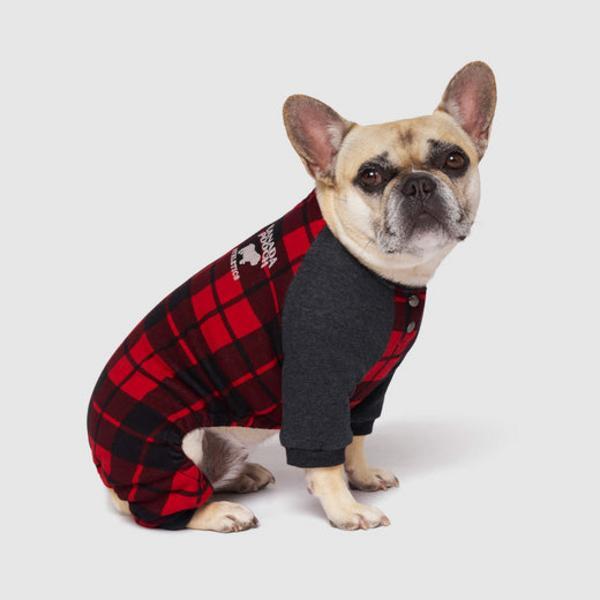 Plush-lined Fleece Onesie with Snap Button Neck Closure and Ribbed Cuffs