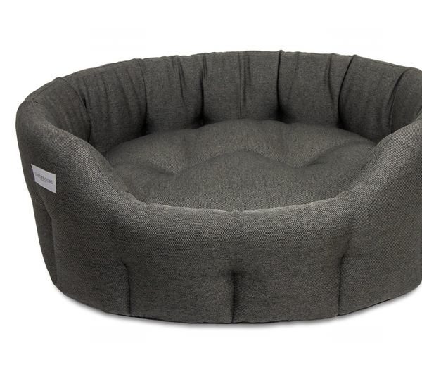 Round Camden Bed Pebble Gray