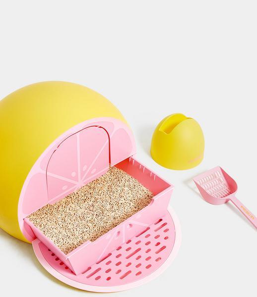Grapefruit-Inspired Litter Box Cove