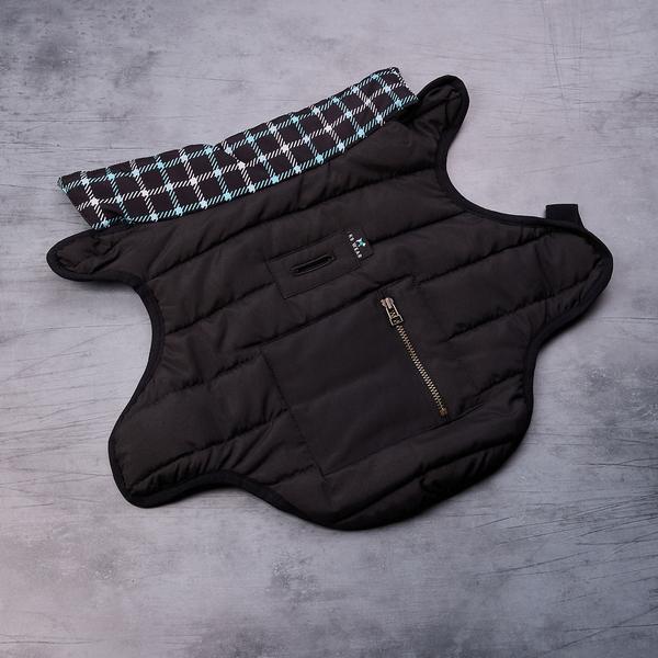 Reversible Puffer Coat with Zippered Pocket