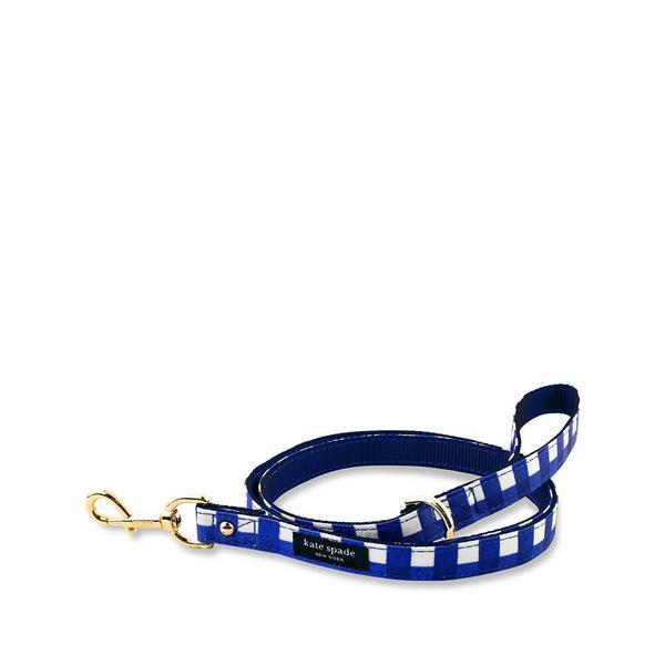 Navy Gingham Leash