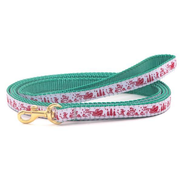 Christmas Toile Small Breed Lead