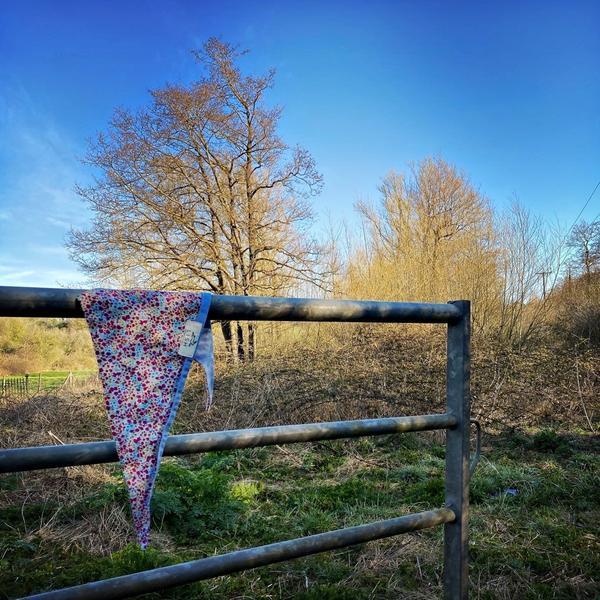 Liberty Print Cotton Bandana Scarf