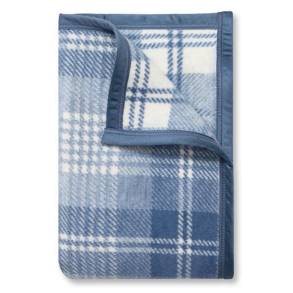 Blue Frost Plaid Blanket