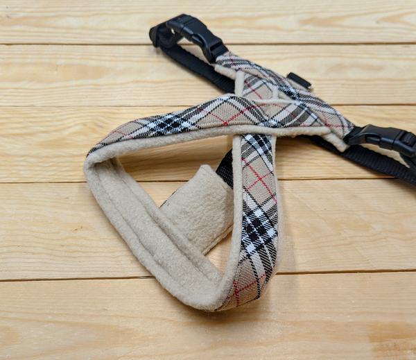 Camel Check Fleece Lined Harness