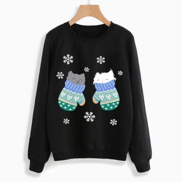 Fluffy Mittens Sweatshirt
