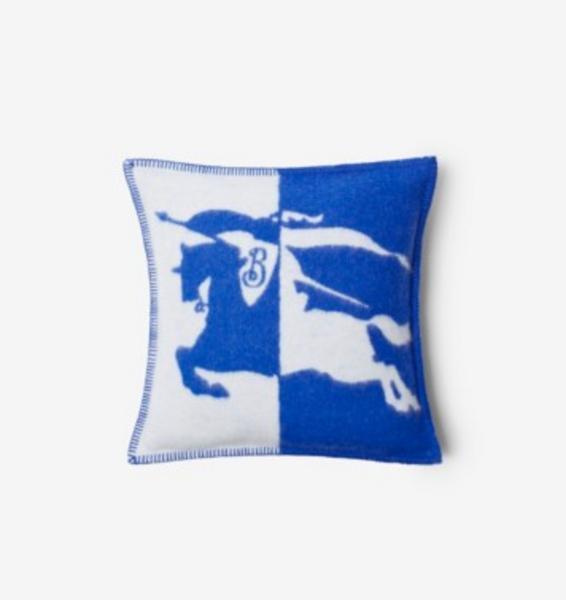 Wool Cushion With Equestrian Knight Design