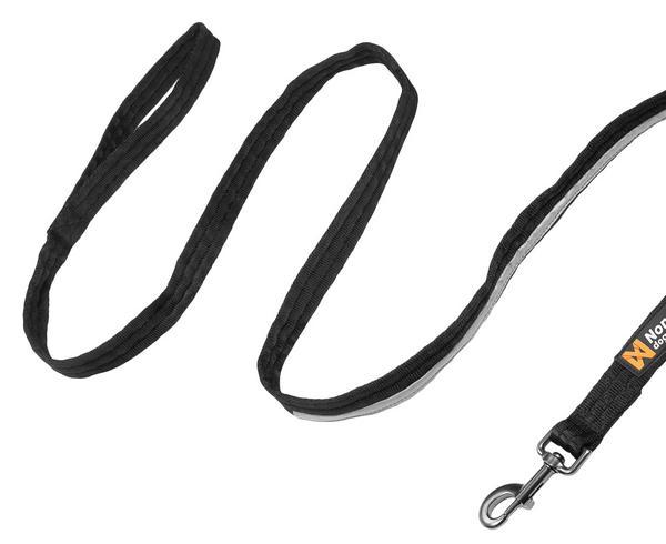 Strong leash with 3M reflective patch and swivel snap hook