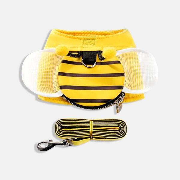 Honeybee Harness and Leash Set with Treat Pouch