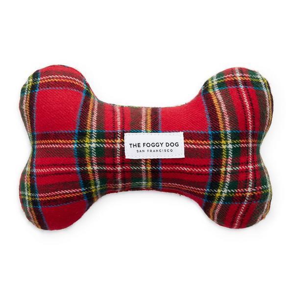 Tartan Plaid Flannel Squeaky Toy