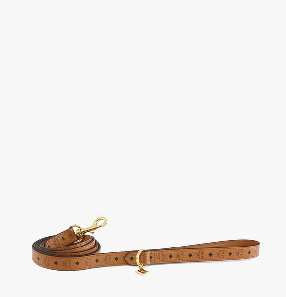 Monogram Print Leather Leash